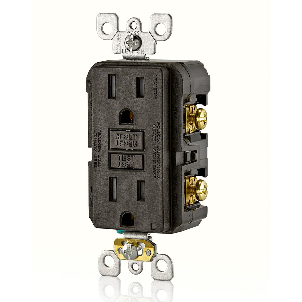 LEVITON Leviton GFTR1 15A 125V Slim TR GFCI