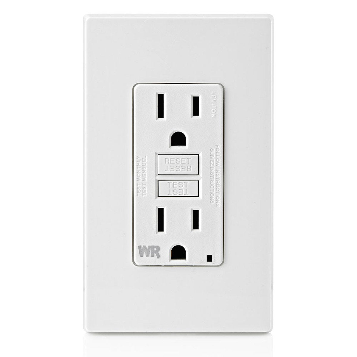LEVITON Leviton GFWR1-W LEV GFWR1-W WH ST GFCI WR LITE 15A