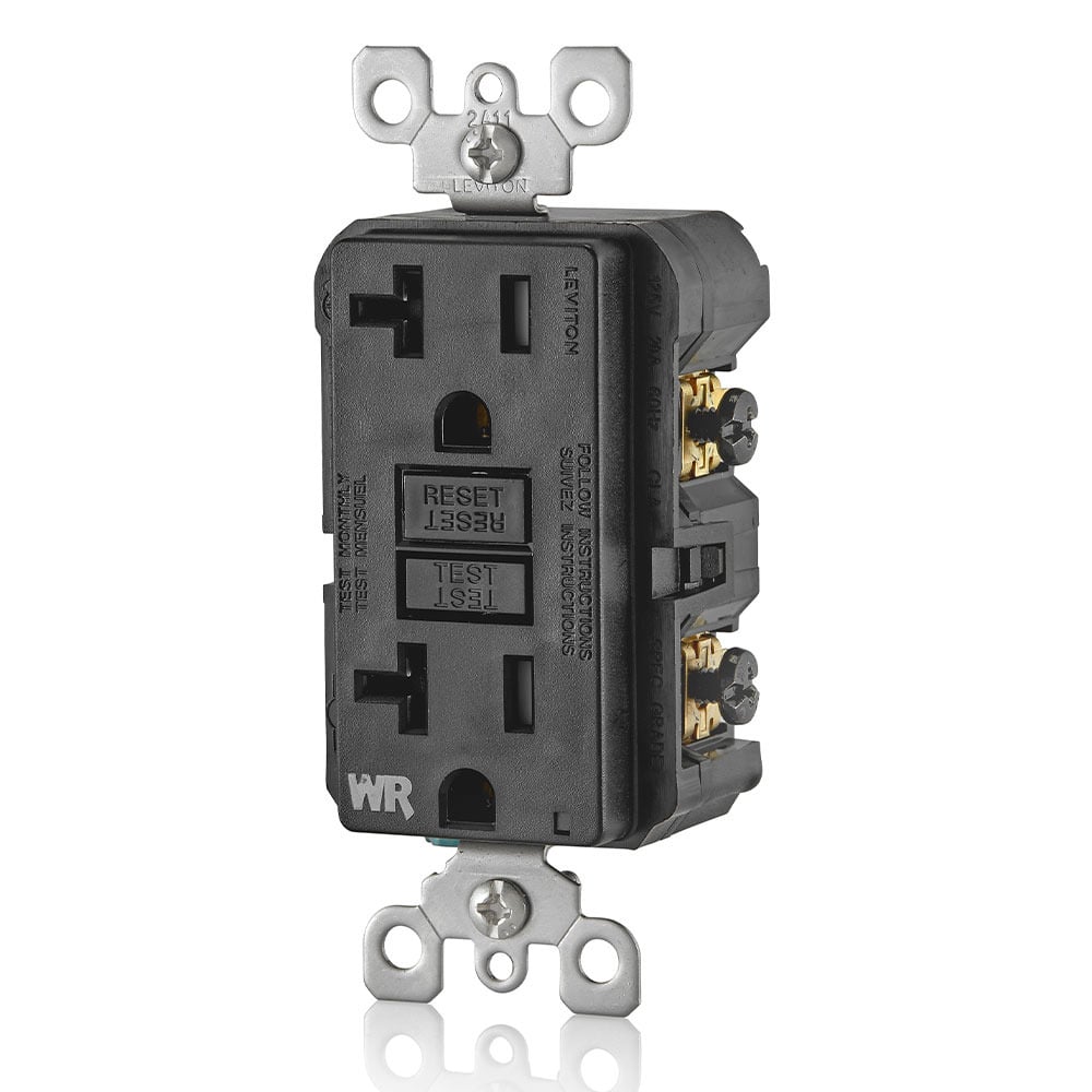 LEVITON Leviton GFWT2-E LEV GFWT2-E 20A WR/TR SLIM GCFI
