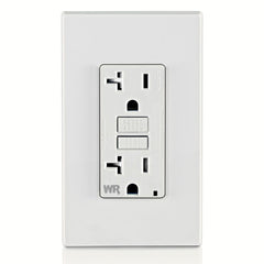 Leviton GFWT2-W Self-test Tamper Resistant Weather Resistant GFCI Receptacle 20A 125V