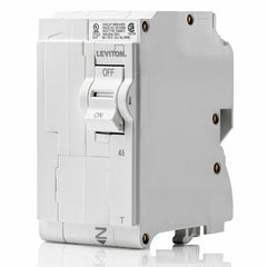 Leviton LB245-T Standard Thermal Magnetic Branch Circuit Breaker 120/240 VAC 45 Amp 10 kA Interrupt 2 Pole
