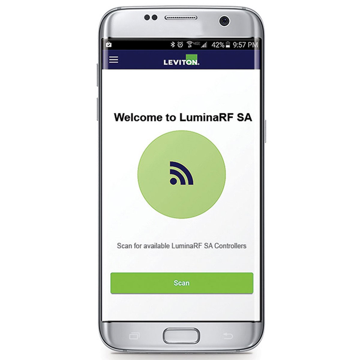 LEVITON Leviton ZSC04-INW Lumina RF 2 Sensor, Low Profile, Surface