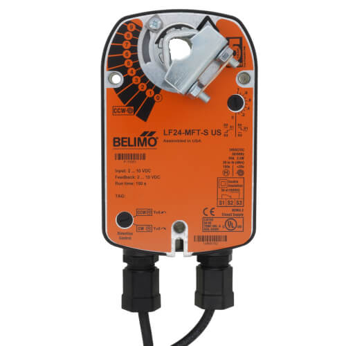 BELIMO Belimo LF24-MFT-S Spring Return Damper Actuator 35 lb-in 24VAC/DC