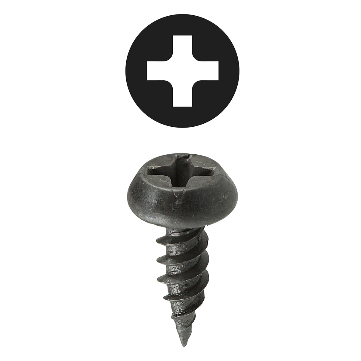 LH DOTTIE L.H. Dottie F6716 #6 x 7/16 Inch Black Oxide Steel Pan Head Phillips Framer Screw