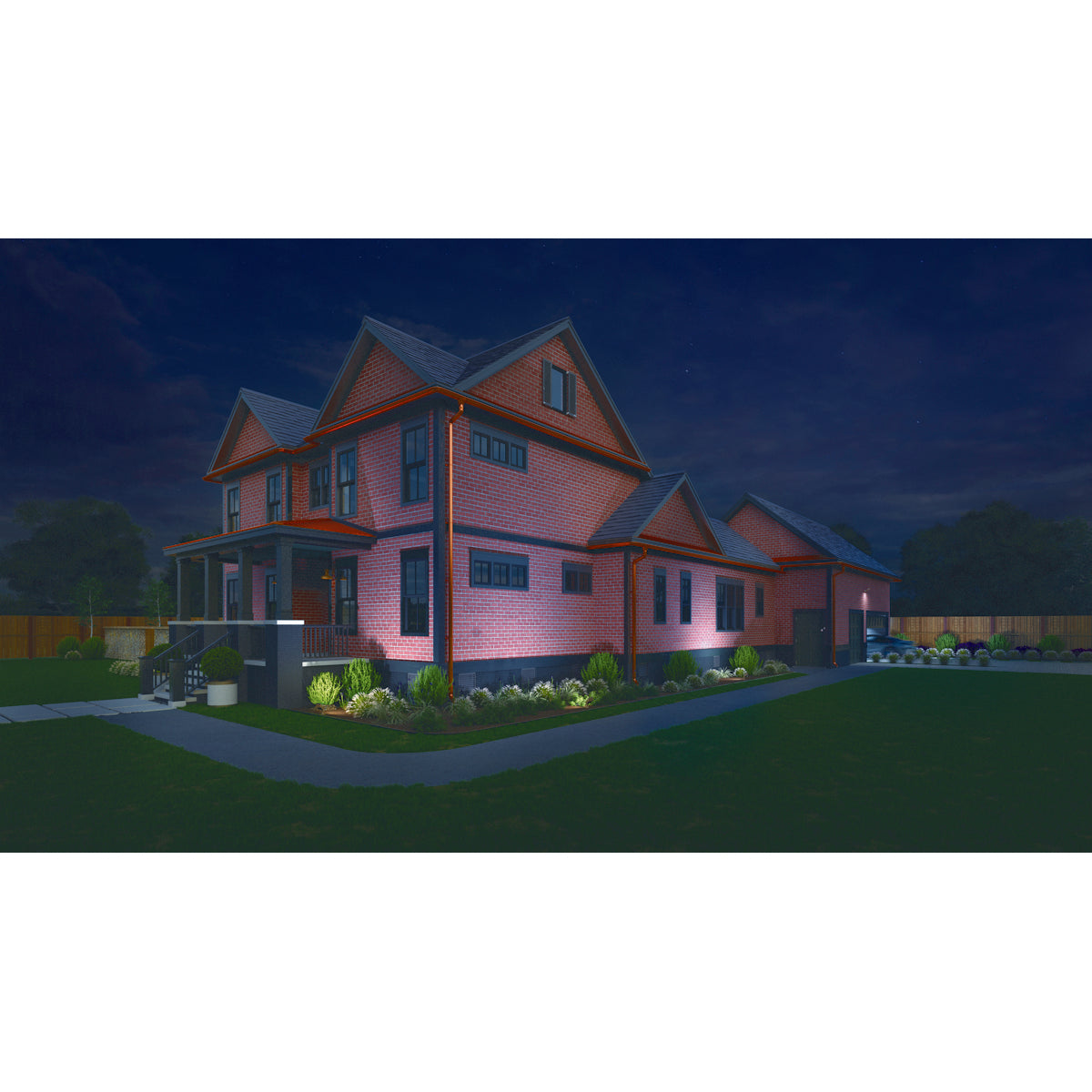 LITHONIA LIGHTING Lithonia Lighting ESXF4-ALO-SWW2-YS-DDB-M2 150W LED Floodlight Selectable Lumens 16,000 - 20,000 Switchable CCT 3K/4K/5K