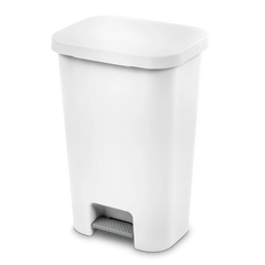 STERILITE Sterilite 10698004 StepOn Polypropylene Automatic Touchless Wastebasket 11.9 Gal