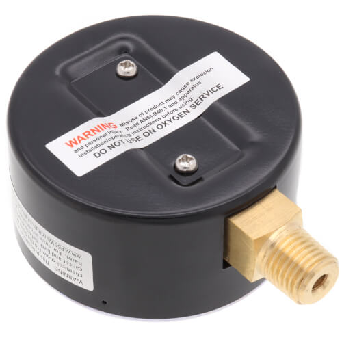 DWYER Dwyer LPG4-D8122N 2.5 Low Pressure Gauge 0-15 WC 1/4 NPT Bottom Mount