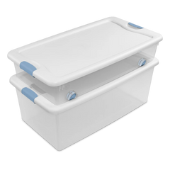 STERILITE Sterilite 14998004 Plastic Storage Tote 106 Quart (Pack of 4)