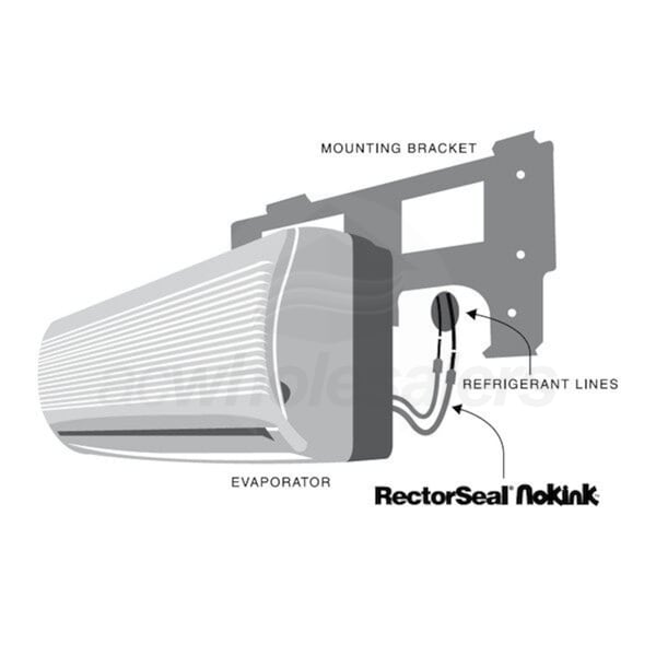 RECTORSEAL RectorSeal 66735 NoKink - Flexible Minisplit Refrigerant Line Connector - 5/8 x 36 Flex Hose