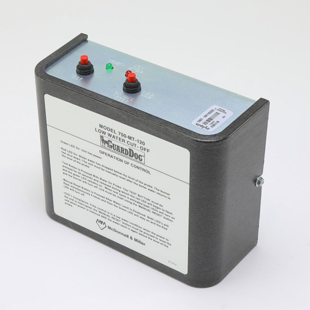 MCDONNELL & MILLER McDonnell & Miller 176207 750-MT-120 GuardDog Electronic Manual Reset Low Water Cut-Off