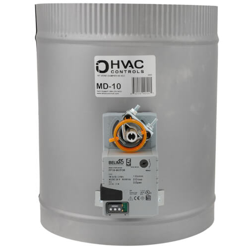 IO HVAC CONTROLS IO HVAC Controls MD-10 Motorized Zone Damper 24V 10 Inch Round