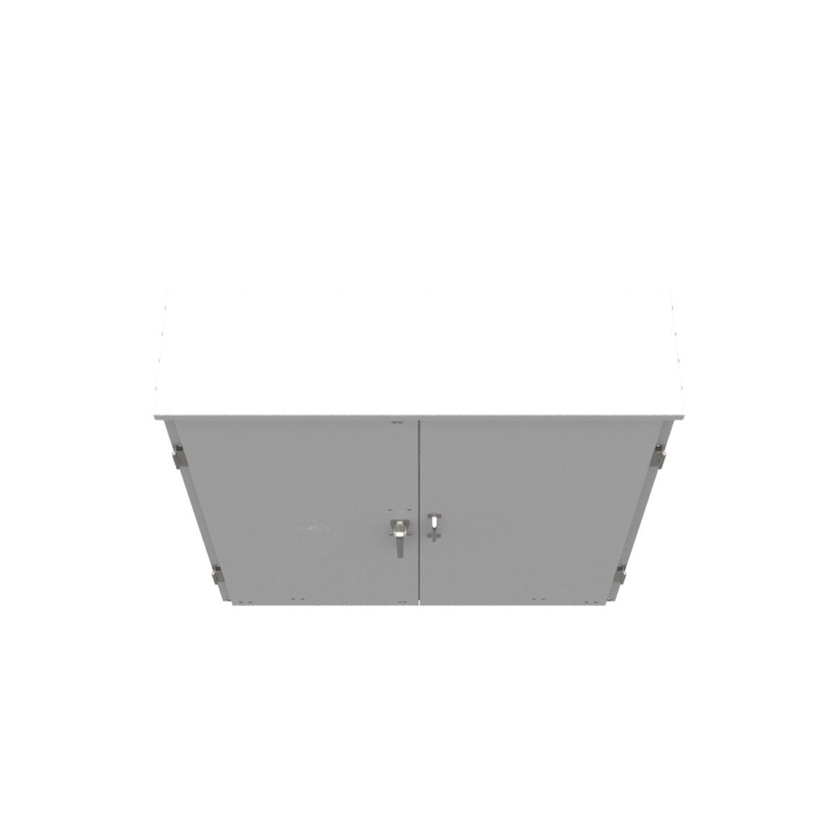 MILBANK Milbank U1856-O-NE 12IN-48IN-48IN PNTD STL DBL FRONT LIFT OFF HNGD CVR 3 POINT LTCH CT RACK INSTLD WITH LUGS-5 PER LND
