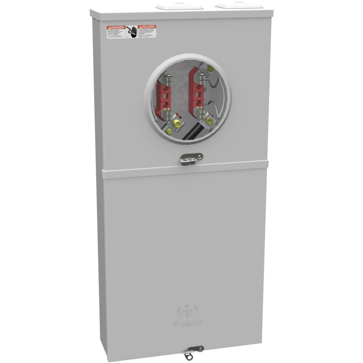 MILBANK Milbank U5168-XTL-200-KK Ringless Meter Socket with Main and Load Center, 200 Amp, 240 VAC