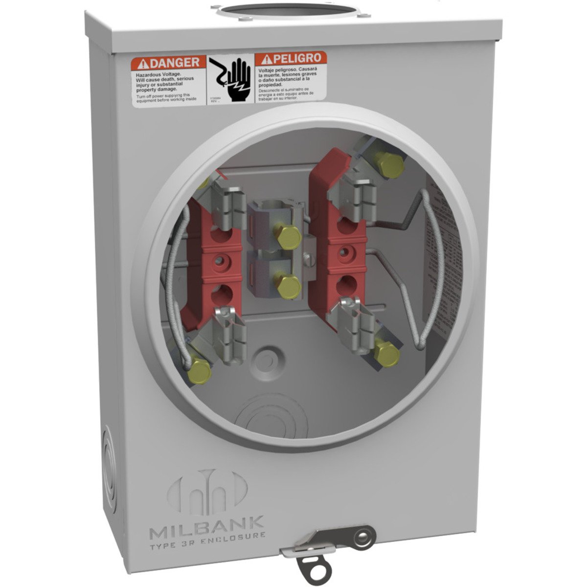 MILBANK Milbank U8435-RL-TG 4 Term Ringless Small Hub Opening Triplex Ground Extension Hex