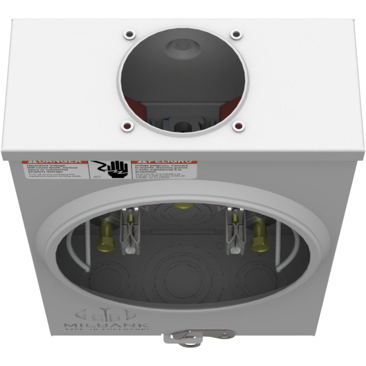 MILBANK Milbank U8435-RL-TG 4 Term Ringless Small Hub Opening Triplex Ground Extension Hex