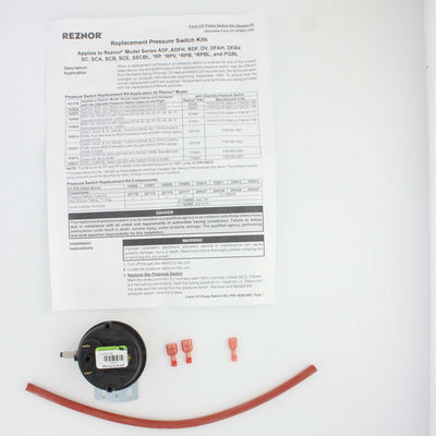 REZNOR 193810 AIR FLOW SWITCHES