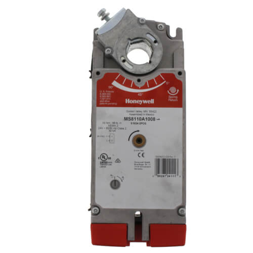 HONEYWELL Honeywell MS8110A1008 Electric Actuator, 88 lb-in, 24V