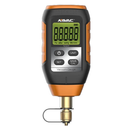 NAVAC NAVAC NEVK3 Pro Series Rapid Evacuation Kit with Vacuum Gauge, Valve Core Removal Tools, and Hose (1/2 to 1/4 Fitting)