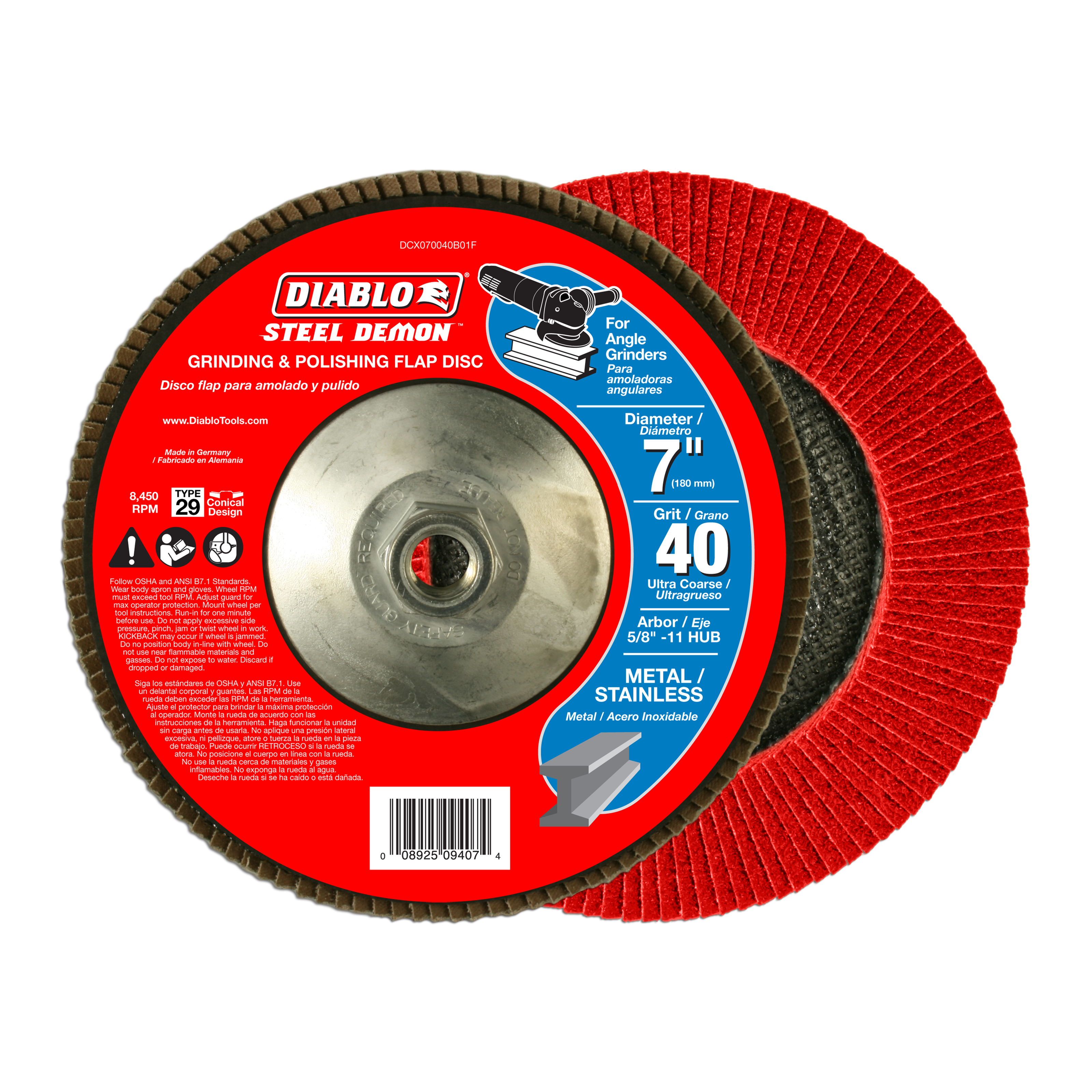 DIABLO DCX070040B01F FLAP DISCS