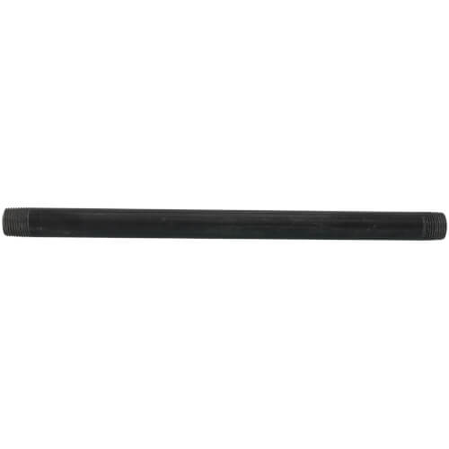 EVERFLOW Everflow NPBL3810 3/8 x 10 Black Steel Nipple