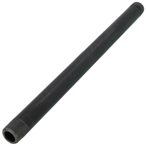 EVERFLOW Everflow NPBL3810 3/8 x 10 Black Steel Nipple