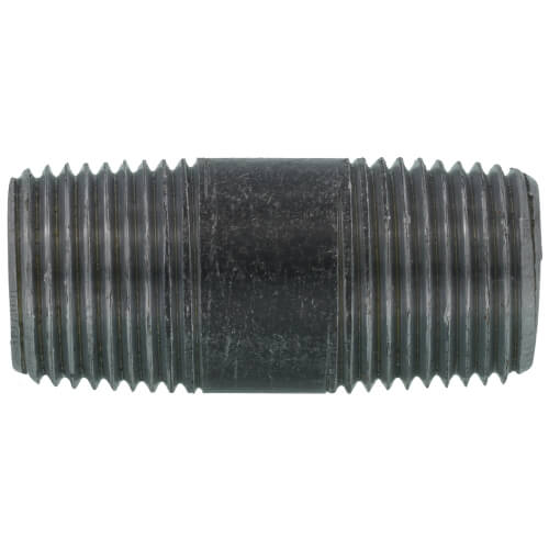 EVERFLOW Everflow NPBL3815 3/8 x 1-1/2 Black Steel Nipple