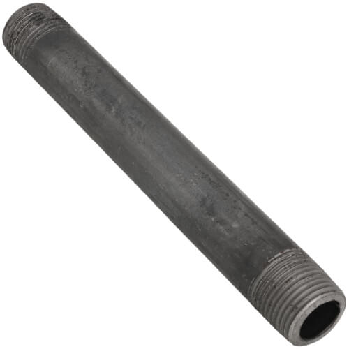 EVERFLOW Everflow NPBL3850 3/8 x 5 Black Steel Nipple