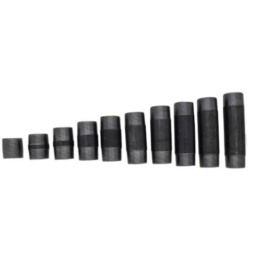 EVERFLOW Everflow NPBS1140 1-1/4 Black Nipple Set (Close to 6 Length) BLN125-SET