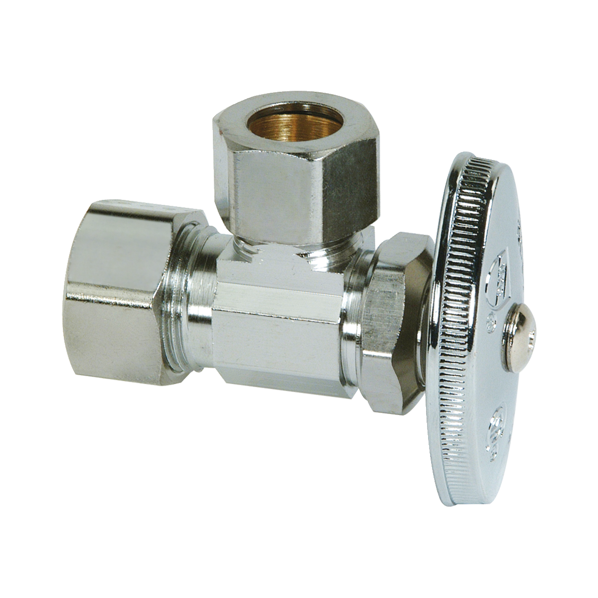 BRASSCRAFT BrassCraft OCR39XC Angle Stop Valve 1/2 in. OD Compression x 1/2 in. OD Compression