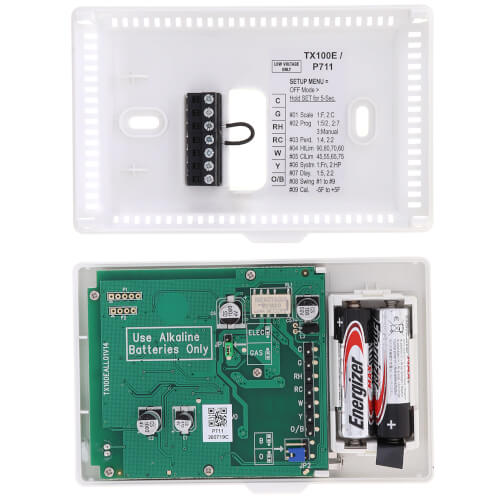 LUX Lux P711-010 Thermostat Non-Programmable 1H/1C 7 Day/5-2 Gas/Oil/Electric