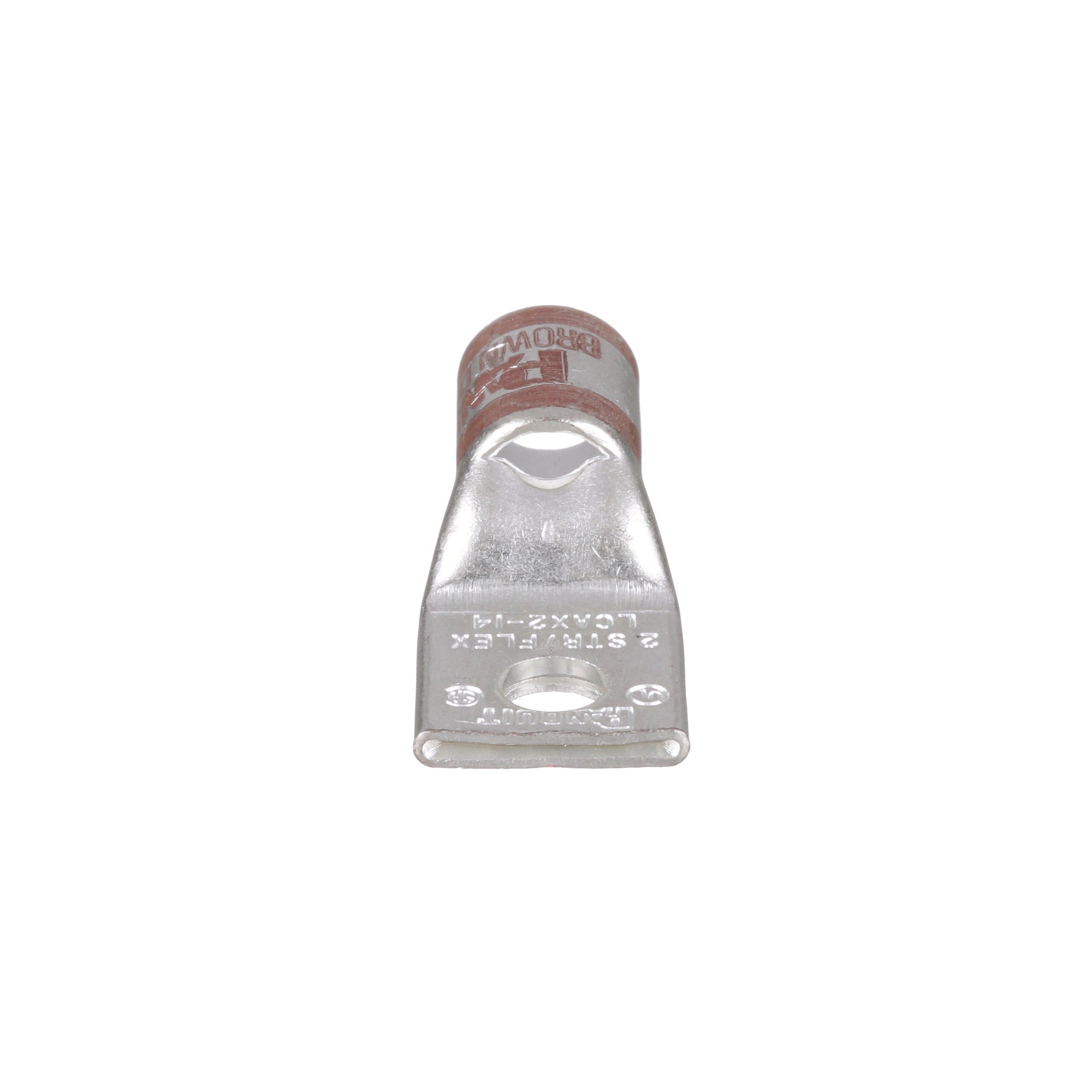 PANDUIT Panduit LCAX2-14-E Copper Compression Lug 2 AWG 1 Hole Standard Barrel