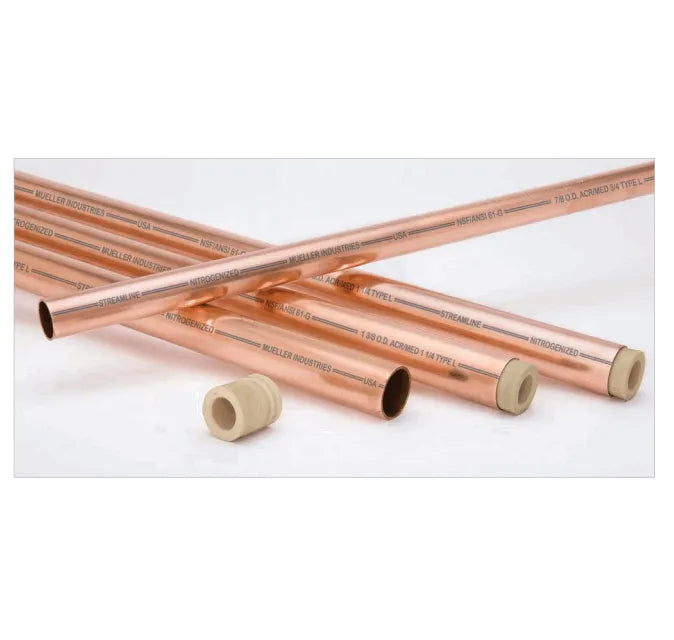 MUELLER INDUSTRIES 1/4X.032 COPPER TUBING & FITTINGS