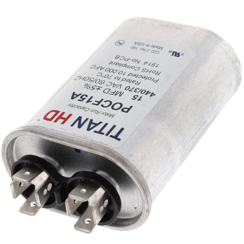 TITAN HD Titan HD POCF15A USA CAP-15MFD, 440/370V, Oval Run Cap