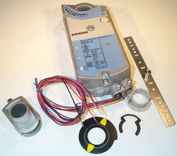 SIEMENS Siemens GCA161.1P Spring Return Electric Damper Actuator, 0 to 10 Vdc, Plenum Cabling