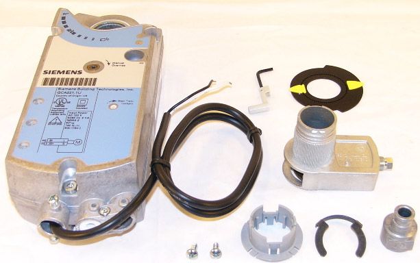 SIEMENS Siemens GCA221.1U Spring Return Electric Damper Actuator, 2-Position, 120 Vac