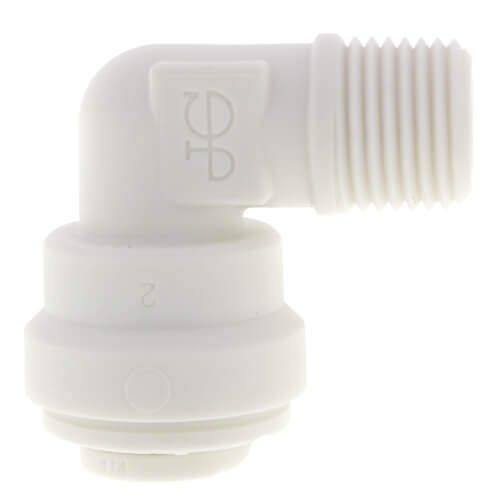 JOHN GUEST John Guest PP480822W 1/4 in. FNPT Fixed Straight Polypropylene and EPDM 90 Degree Bulk Elbow