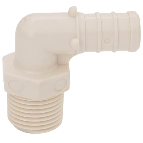 EVERFLOW Everflow PPML1238 1/2 PEX x 3/8 MPT PolyAlloy Crimp 90 Elbow