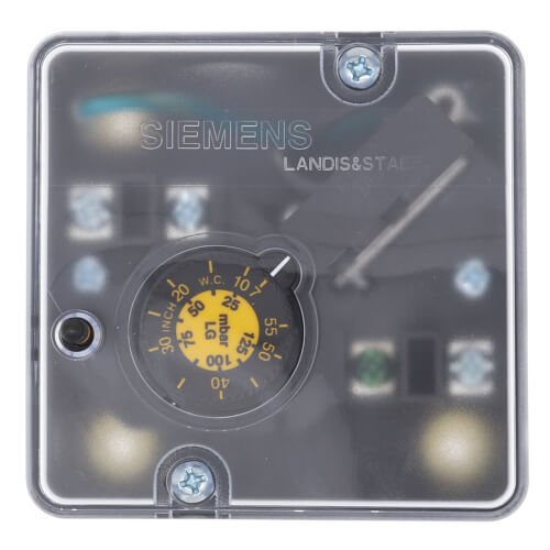 SIEMENS SIEMENS QPL31.140M00 Manual Reset Low Pressure Switch for HVAC Systems
