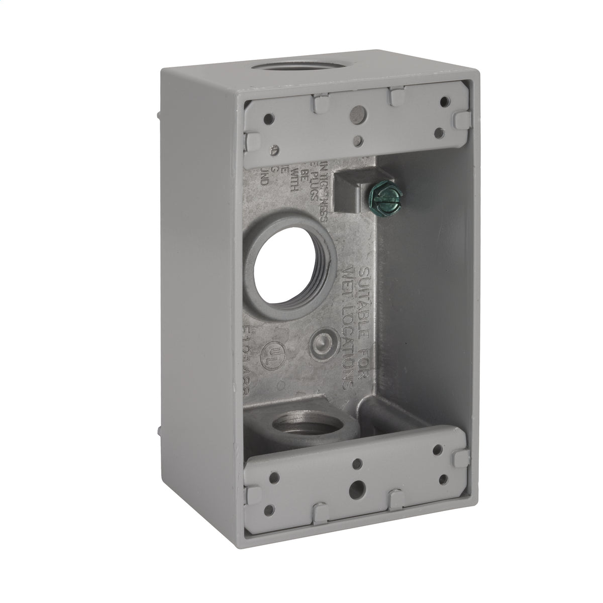 BELL BELL 5324-0 Single-Gang Weatherproof Box Three 3/4 in. Threaded Outlets Pack of 1
