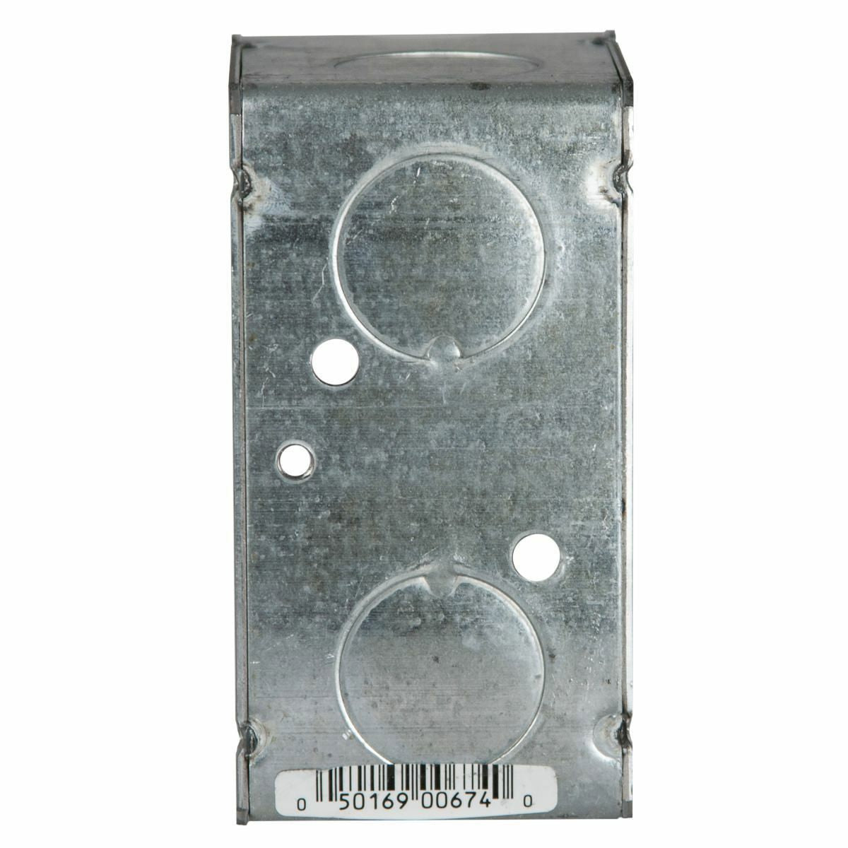 RACO Raco 674 4 In. x 2 In. Handy Box, Welded, 2-1/8 In. Deep, Eight 3/4 In. KO's