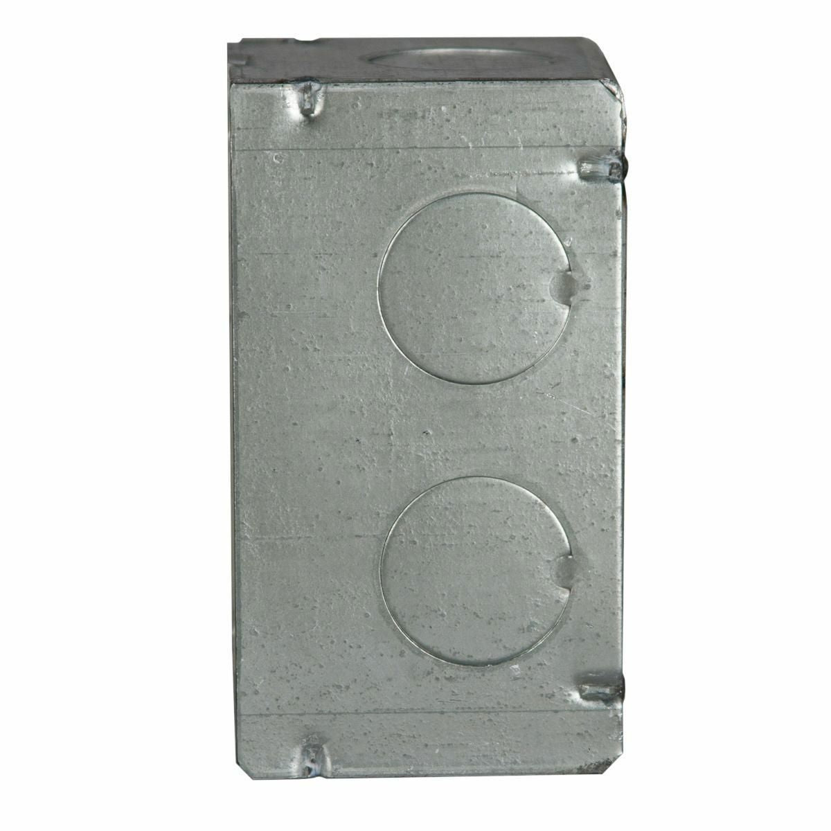 RACO Raco 674 4 In. x 2 In. Handy Box, Welded, 2-1/8 In. Deep, Eight 3/4 In. KO's
