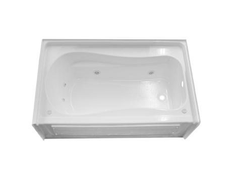 CLARION BATHWARE Clarion Bathware re3660lax-wh:6 Whirlpool Tub 60x37 Left Drain