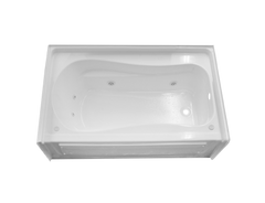 CLARION BATHWARE Clarion Bathware re3660lax-wh:6 Whirlpool Tub 60x37 Left Drain