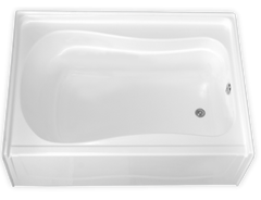 CLARION BATHWARE Clarion Bathware RE4260L-WH Garden Tub 60x42 Left Drain