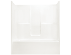 CLARION BATHWARE Clarion Bathware RE7236LT-BC Tub Shower 72x37 Left Drain Fiberglass