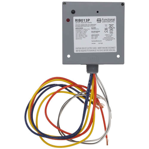 FUNCTIONAL DEVICES Functional Devices RIB013P Enclosed Power Relay 20A 3PST-N/O 120V