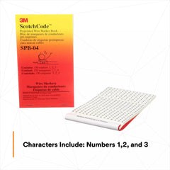 3M 3M SPB-04 Pre-Printed Wire Marker Book