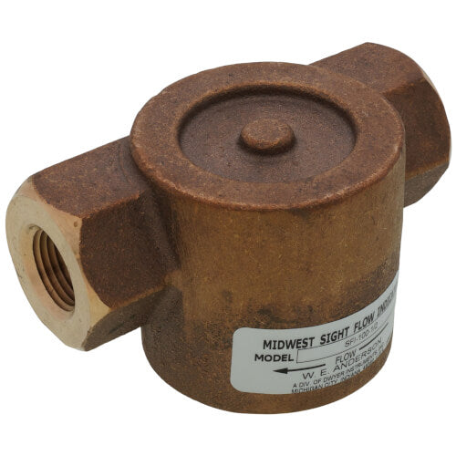 DWYER Dwyer SFI-100-1/2 1/2 Inch Sight Flow Indicator Bronze 20 PSI Replacement DSFI100D