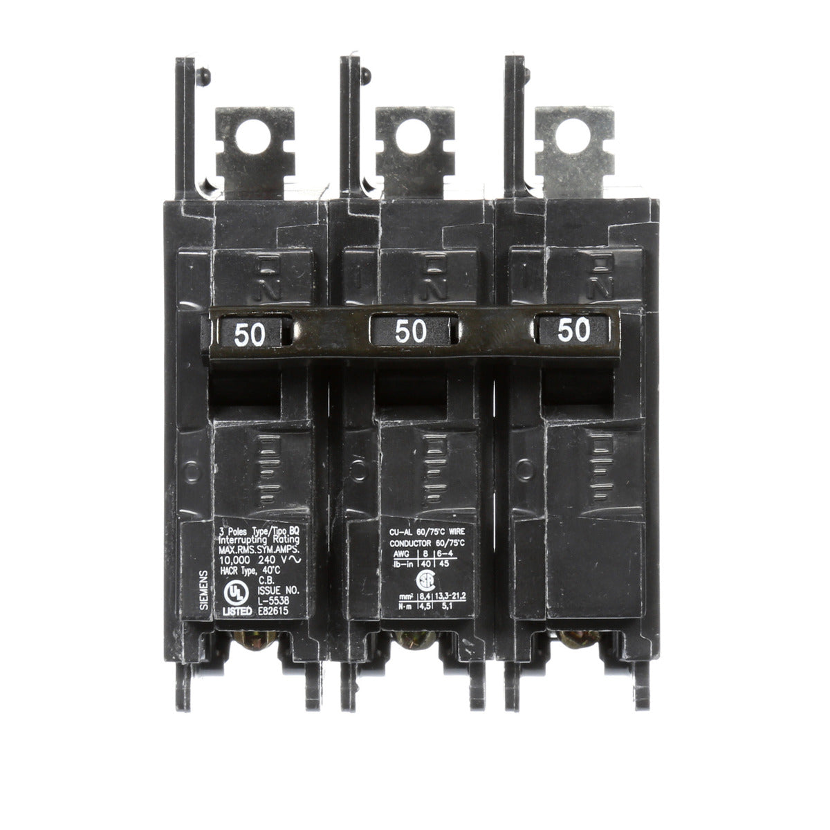 SIEMENS Siemens BQ3B050 Circuit Breaker 240 Volt 50 Amp 10 K