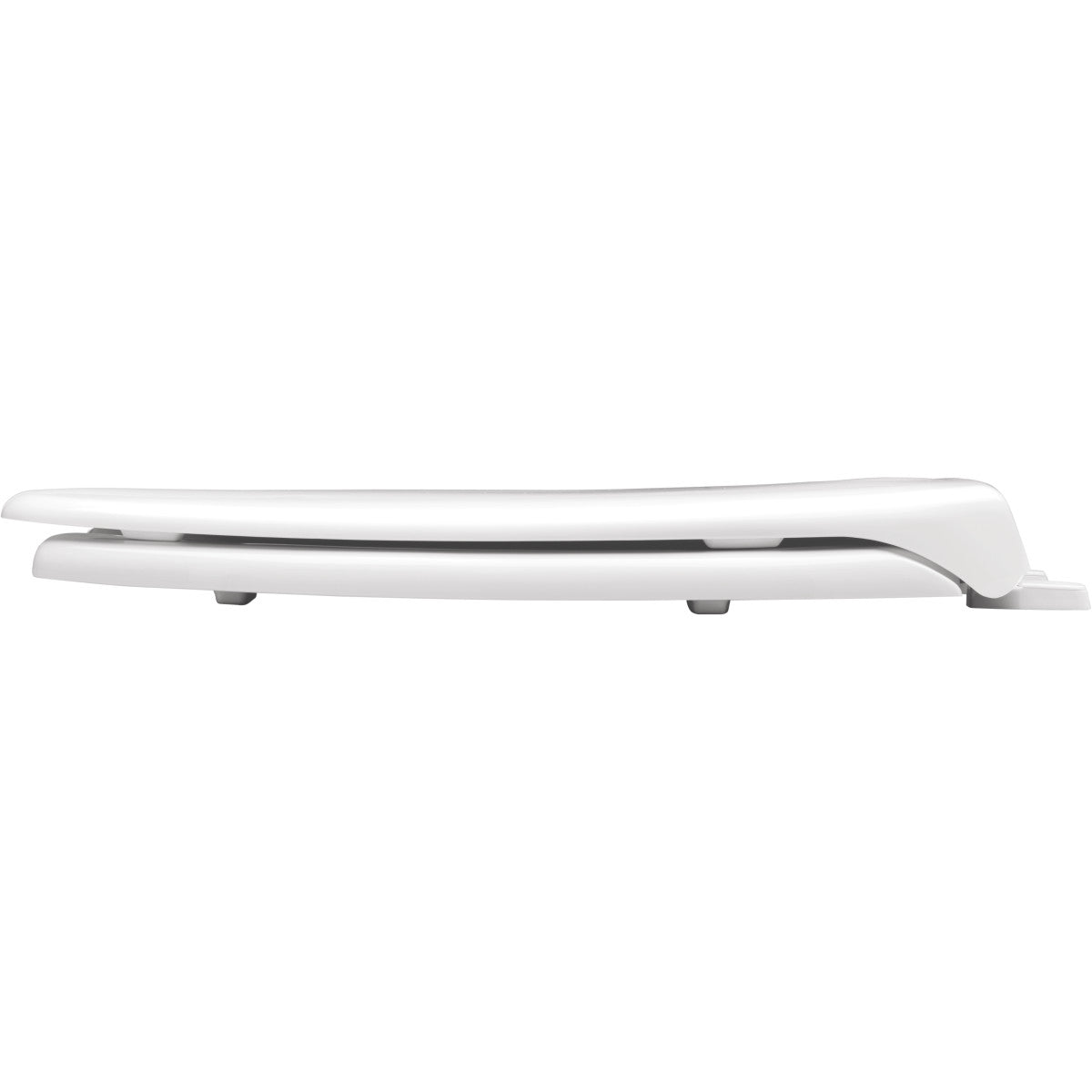BEMIS Bemis 1250TTA 000 Elongated Open Front Toilet Seat with Cover in White